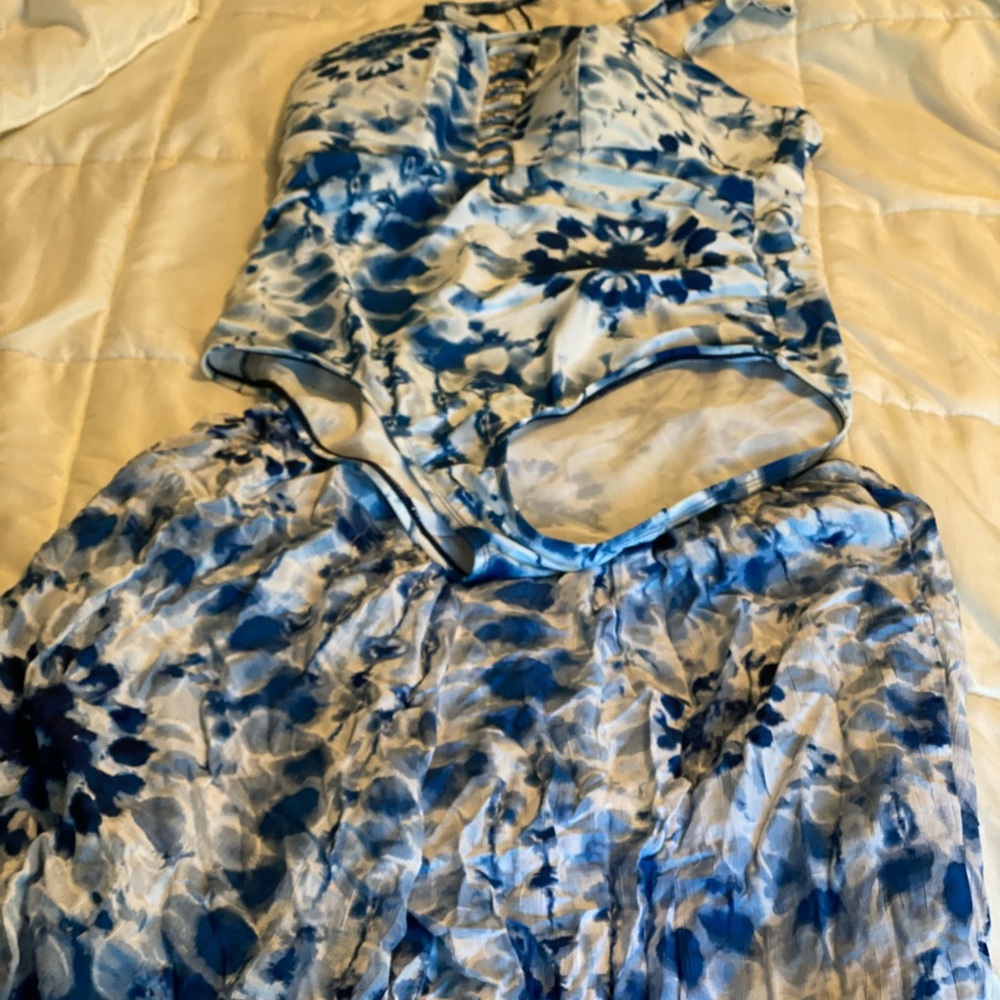 Lane Bryant swim suit with cover pants never worn